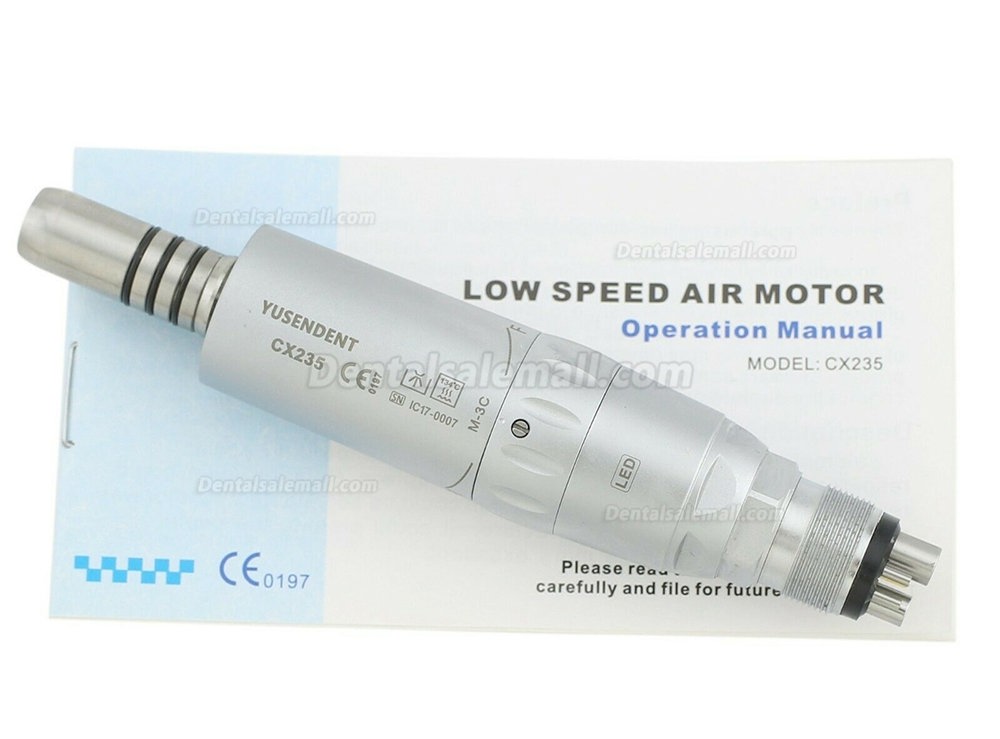 YUSENDENT COXO CX235-3C Dental LED Fiber Optic Air Motor Handpiece 6 Hole E type Fit NSK KAVO